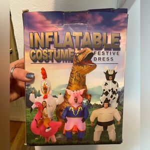 Inflatable Patriotic Rooster Costume for Adult